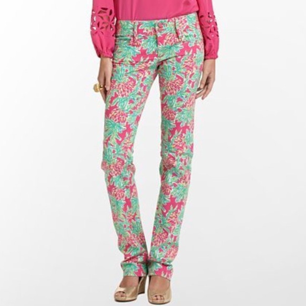 Lilly Pulitzer Patterned Denim- GREAT CONDITION